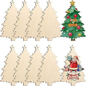 Adornos Navideños de Madera Hechos a Mano, Juego de 3 Campanas Colgantes para Árbol de Navidad, Rojo, Verde y Naranja - Product Image 2