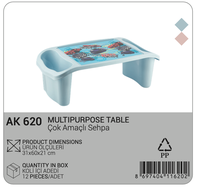 Table d'activités multifonctionnelle durable pour enfants avec compartiments de rangement latéraux, design moderne en plastique pour chambre à coucher et espaces repas extérieurs