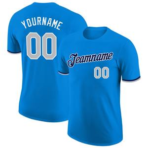 Vente en gros Chemises directes Engro T-shirts de l'industrie des vêtements de sport T-shirt de performance bleu gris personnalisé-marine - Product Image 1