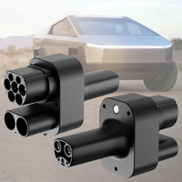 Adaptateur de charge EV en gros, nouveau, CCS2 vers NACS Cybertruck, DC 250A AC 80A 1000V, IP54, pour l'alimentation des flottes