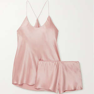 Suspender <b>Robe</b> <b>Satin</b> Suit Fashionable and Comfortable <b>Women's</b> <b>Satin</b> Pajamas Two-piece <b>Satin</b> <b>Women's</b> Pajamas - Product Image 6