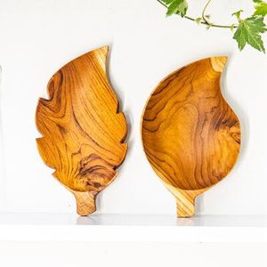 Assiette de présentation en bois moderne avec incrustations Assiette de service en fruits Assiette ronde en bois d'acacia pour collation alimentaire - Product Image 5
