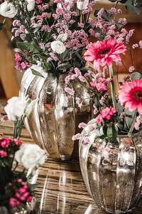 Vases de mariage en aluminium de la meilleure qualité Pot de fleur en métal indien fait à la main à bas prix - Product Image 4