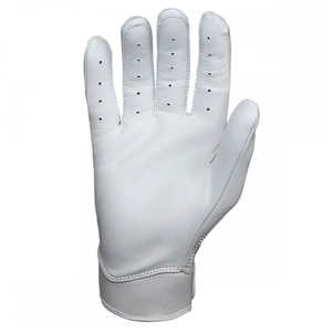 Wholesale Premium Quality Right Hand Breathable Polyester/Cotton Baseball <b>Batting</b> <b>Gloves</b> Hook Loop Closure Custom Logo Adult - Product Image 3
