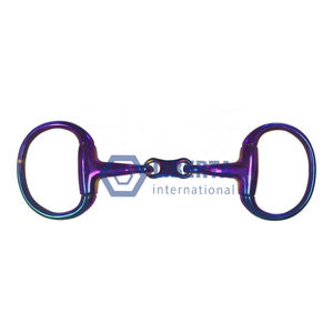 Meilleure vente en acier inoxydable Eggbutt Snaffle Bit pour l'équitation multicolore antidérapant confortable Western Jumping Farrier Tools - Product Image 3