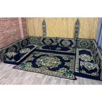 Otomana ANATOLIA Oriental Asientos de Suelo Étnicos Árabes Majlis Sofá Esquinero Otomana Diseño Bordado Poliéster/Algodón Desmontable