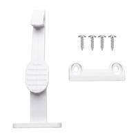 Support de couvercle à verrouillage dissimulé pour armoire, avec petite tête de fixation supérieure, installation par vis uniquement pour armoires et tiroirs, 6 pièces
