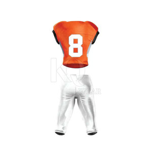 Uniforme de football américain de qualité supérieure en tissu polyester doux, idéal pour l'entraînement intensif et le confort le jour du match - Product Image 2