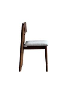 Silla de Comedor Tapizada en Terciopelo con Madera de Teca Sólida y Duradera, Diseño Moderno y Minimalista para Apartamentos y Hoteles - Product Image 3