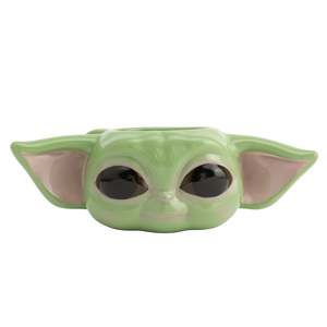 Modern 3D Baby Yoda Design Ceramic <b>Cup</b> 200ml Teacup Lid Microwave Safe Stocked for Business Gifts Personal Use Mandalorian Mug - Product Image 3