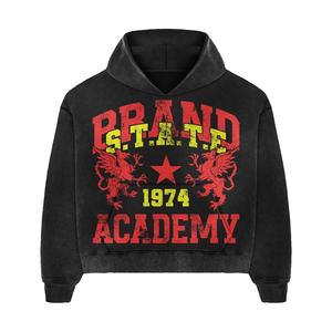 Chándal de lavado ácido Premium para hombre Traje de jogging bordado desgastado Peso pesado Listo para el invierno - Product Image 6