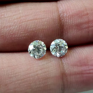 Diamant rond de couleur E-F blanc naturel taille brillant Vs 4mm - Product Image 1