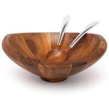 High Quality Natural Acacia Salad Bowl and Handicraft Natural Wooden Color for Kitchenware Wood Bowl Hot Sale Product - Product Image 4