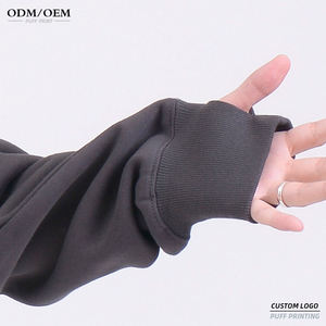 Sweats à capuche unisexes personnalisés 320 GSM Premium Sweatshirts prix d'usine vente en gros confortable chaud poids lourd sweats à capuche doux - Product Image 5