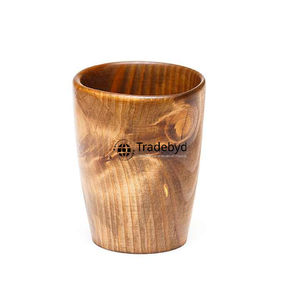 Verres en verre en bois rustique faits à la main à partir de bois durable décor à la maison écologique pour Table de cuisine Tradebyd acheteurs de cadeaux - Product Image 4