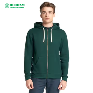 Meilleures ventes : Sweat à capuche zippé 100 % coton molletonné/éponge française, séchage rapide, respirant, personnalisable – Sweatshirts pour hommes - Product Image 1