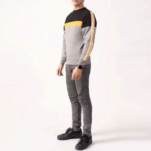 Último diseño al por mayor tasa hombres sudadera básica algodón mezclado calidad superior personalizado Color Casual desgaste hombres sudadera - Product Image 3