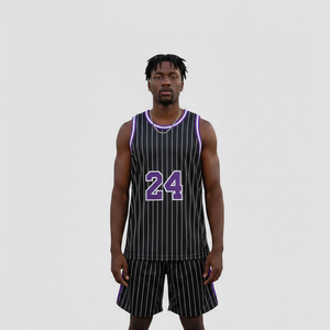Maillot de basket-ball personnalisé de haute qualité à prix abordable, nom de l'équipe, numéro, unisexe, vente en gros, sans manches, imprimé par sublimation - Product Image 5