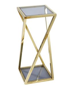 Decoración de lujo para el hogar, acabado antiguo, decoración Luxuy para el hogar, mesa lateral y de centro con mesa de centro de cristal - Product Image 3