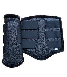 AASTANA WEARS INC AWI-BB-0001 Bottes de protection pour les jambes de cheval d'entraînement professionnel, bottes de brossage personnalisées, légères et respirantes - Product Image 1