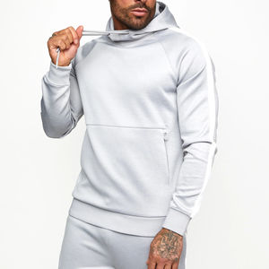 Survêtements de jogging personnalisés de haute qualité pour hommes manches longues fermeture éclair avec logo imprimé pour la saison d'hiver en gros - Product Image 6