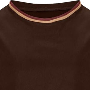 Sudadera de Cuello Redondo de Felpa de Punto Transpirable con Bordado Marrón de Invierno para Mujer, Ecológica, de Marca Personalizada, 340 Gramos - Product Image 2