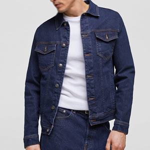 Chaquetas Vaqueras de Mezclilla de Alta Calidad, Estilo Casual, Ropa de Moda, Chaquetas de Mezclilla Teñidas Lisas para Hombre - Product Image 2