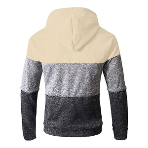 Nouveauté : Sweat à capuche zippé 100 % coton pour homme, motif uni, sérigraphie entièrement personnalisable, style décontracté pour un confort hivernal - Product Image 2