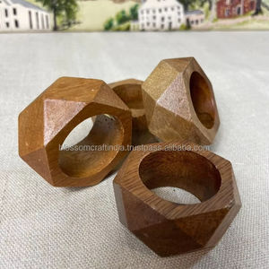 Anillo para Servilletas de Madera, la Mejor Calidad, Hecho a Mano, Ecológico, Decoración para Mesa de Comedor, para el Hogar, Cocina, Restaurante, Bodas, Eventos, Fiestas - Product Image 5