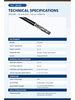 Pince à sceller les tissus vétérinaire électrique YYF SM1200 en acier inoxydable 10 mm 20 cm à mâchoires droites pour chirurgie ouverte