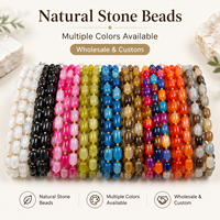 Xulin Vente en gros de perles de pierres précieuses naturelles de 10x14mm, 12 pièces par brin, style vintage, perles facettées pour accessoires de bijoux faits à la main
