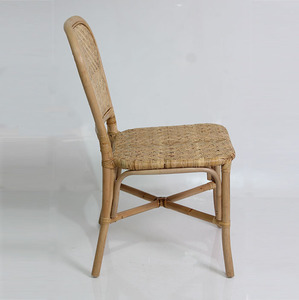 Silla de Jardín de Teca Pulida Natural para Patio Exterior, Cafetería, Resort, Villa y Comedor de Patio, Diseño Tejido a Mano, Ecológica y Duradera - Product Image 3