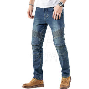 Pantalons jeans moto en coton coupe ajustée vêtements de protection en stock pantalons jeans moto pour hommes - Product Image 4