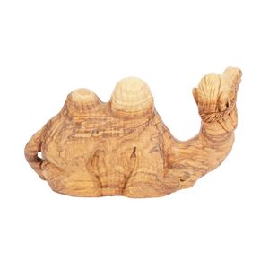 Camello tallado a mano en madera de olivo – Figura artística de la Natividad de Belén (13 cm) - Product Image 4