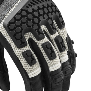 Gants de moto en cuir PU personnalisés avec logo, respirants et à séchage rapide pour sports de plein air, noir et blanc, vente en gros, nouvelle collection, haute qualité - Product Image 5