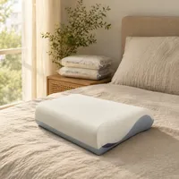 Oreiller cervical réversible en PU pour massage, vente en gros, pour la maison, chambre à coucher, ergonomique, en mousse à mémoire de forme avec structure à 3 couches