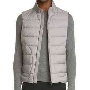 New Arrival Men Puffer Jacket Waterproof With Stand Collar And Zipper <b>Waistcoat</b> Warm Puffer Sleeveless Vest - Product Image 3