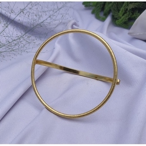 Handmade Classic Unisex Cuff Bracelets Gold Plated Brass <b>Bangles</b> Elegant Jewelry - Product Image 5