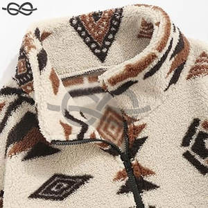 OEM personalizado 1/4 Zip sudaderas con capucha ropa de entrenamiento invierno 100% polar cremallera pulóver Logo cuello redondo sudaderas hombres - Product Image 4