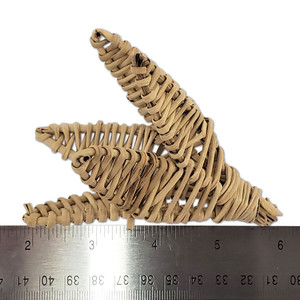 Recién llegado, tulipán de vid de ratán de mimbre artesanal natural para juguetes de pájaros, tendencia caliente y superventas, fabricado por la empresa mayorista - Product Image 4