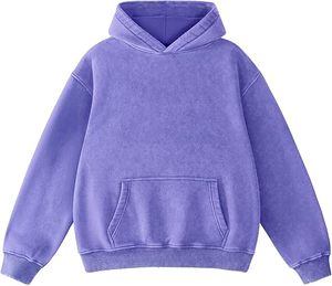 Sudadera con capucha unisex extragrande con lavado ácido, ropa de calle de lana pesada, sudadera de algodón vintage, moda de calidad premium - Product Image 4