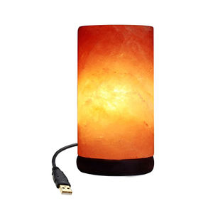 USB Himalayan Salt Lamp Crystal Rock Natural Pink Lamp Air Purifier Desk Night Light For Bedroom - Product Image 1