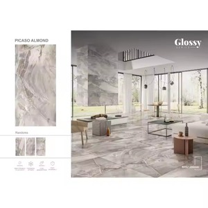 Azulejos de losa de porcelana mate antideslizante de aspecto de mármol de lujo de alta calidad 60x120 pisos interiores de baño brillantes modernos - Product Image 3