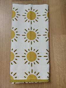 Serviette de cuisine jetable en coton écologique avec motif abstrait imprimé pour un usage domestique - Product Image 3