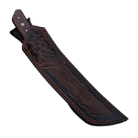 Couteau Tanto en acier au carbone fait à la main gravure à l'acide sur lame manche en Micarta gaine en cuir fantaisie couteau utilitaire de survie en plein air