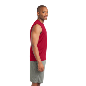 Men's Breathable Fitness Tank Tops <b>Charcoal</b> Singlet in Sleeveless Tri-Blend Knitted Weave for Gym Workouts - Product Image 6