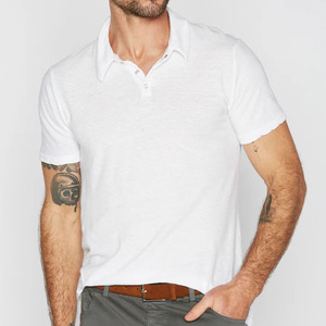 OEM Wholesale Customized Tri Blend <b>Polo</b> T <b>Shirt</b> Men's Cotton <b>Linen</b> Spandex Golf <b>Shirt</b> - Product Image 6