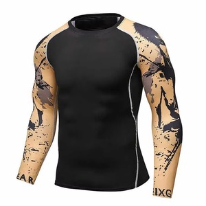 Custom Printed Men's <b>Rash</b> <b>guard</b> Eco-Friendly Quick Dry UV Protection <b>Swimsuit</b> Top for Surfing Yoga and Beach Activities - Product Image 4