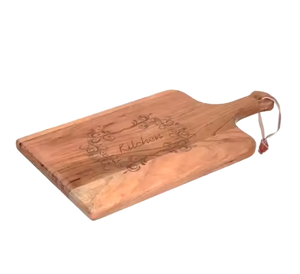 Venta caliente Bloques de cortar de madera Tablas de cortar ligeras gruesas de madera maciza con mango disponible con logotipo personalizado - Product Image 1