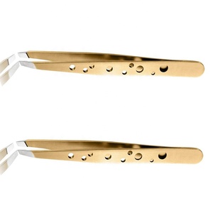 Pince à épiler professionnelle en acier inoxydable Raayin Impex EBT-101-62, pointe lisse durable, prise en main parfaite, pince à épiler pour sourcils - Product Image 2